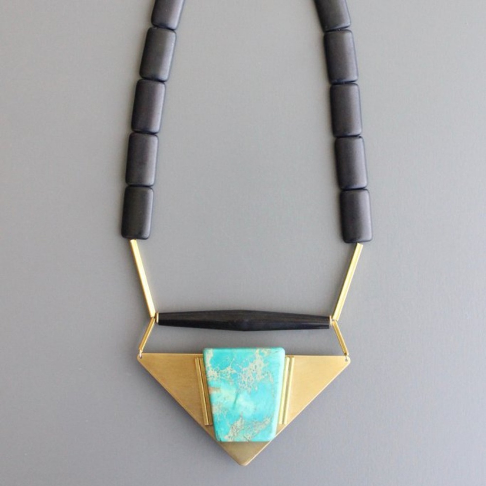 Terra Brass Necklace  - Reversible